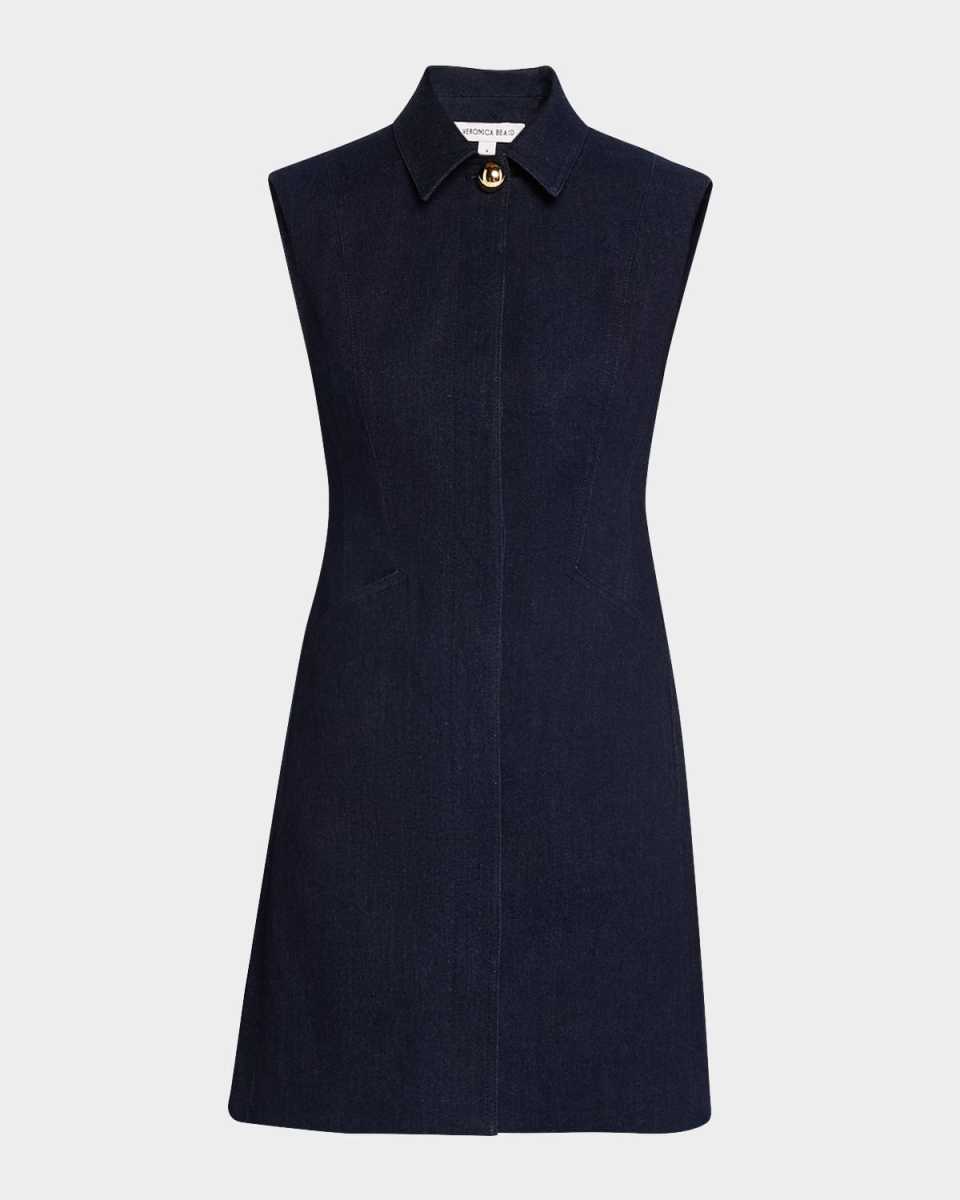 Serina Sleeveless Denim Mini Dress